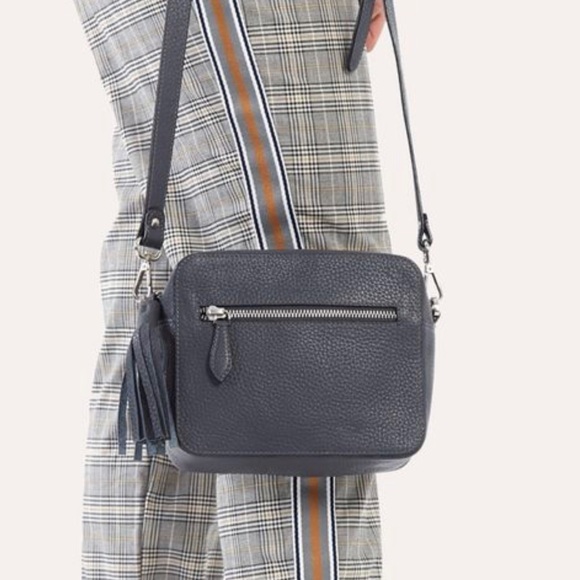 kiko leather flap clutch